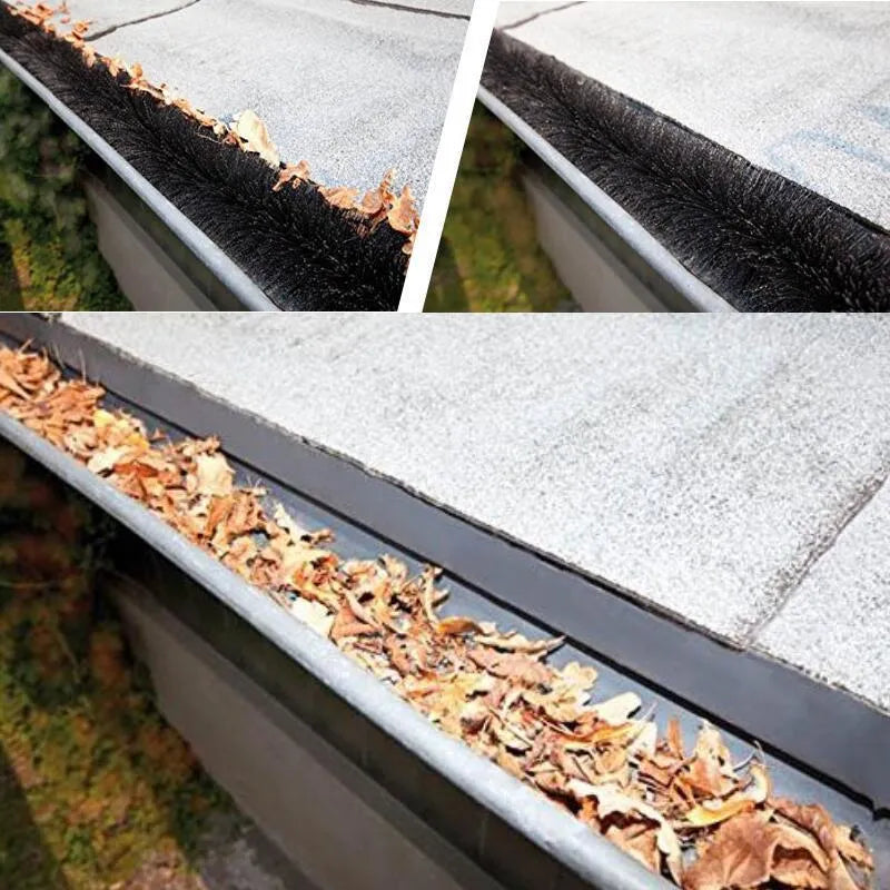 Black roof sink filter brush with PP or nylon bristles, 92cm, 100cm, or 120cm long and 10cm wide