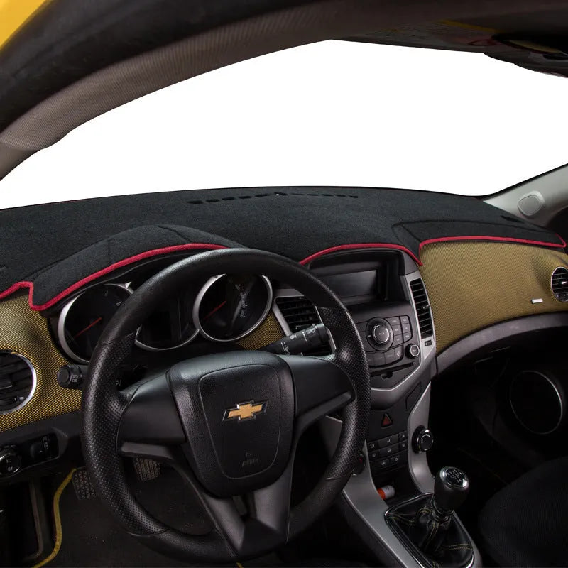 Silicone dashboard light proof pad for Toyota Prado instrument panel with colour edge options
