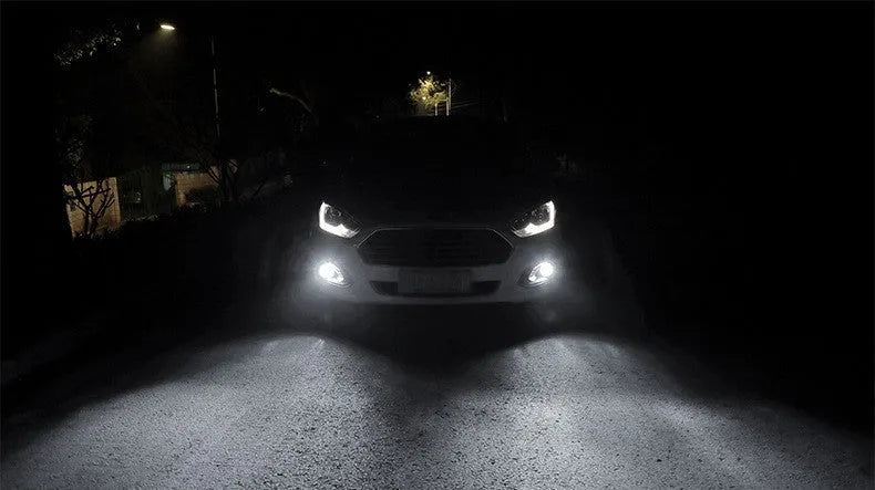 H11 H8 CSP 80W high-power LED car front fog lamp with aviation aluminium body.
