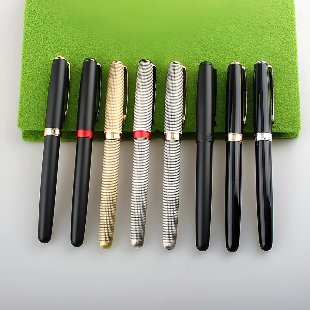 Stainless steel ball pen with 0.5mm tip in multiple colour options