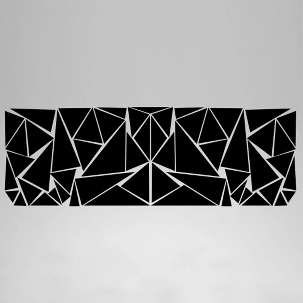 200cm x 60cm PET vinyl car waistline sticker for wheel arch decoration in geometric pattern