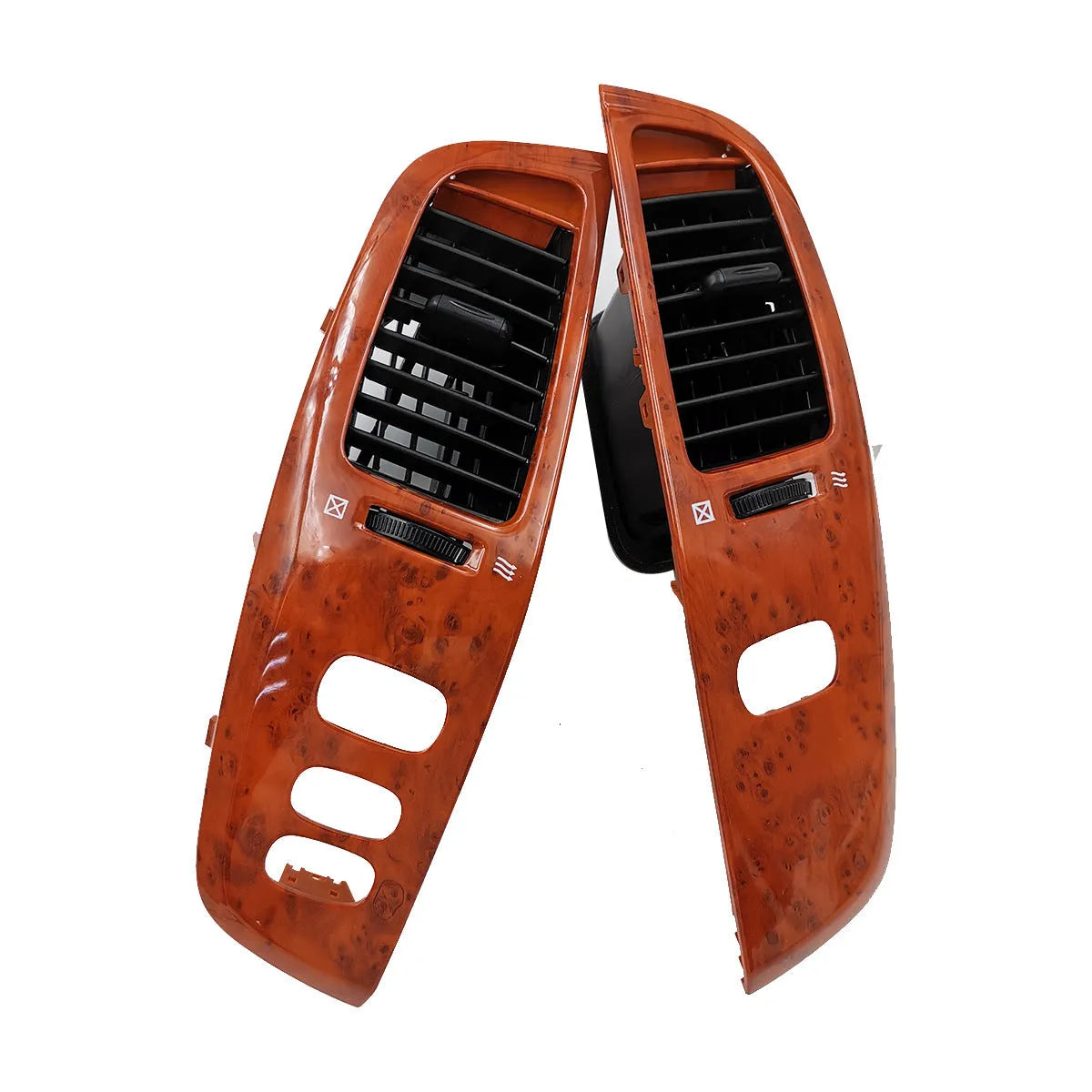 Peach wood coloured ABS plastic air outlet panel for covering wall and ceiling vents