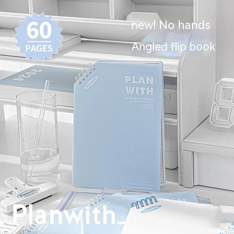 Oblique Angle Artsy Ins Style Salt Series student notebook with 60 sheets in A5 or B5 size