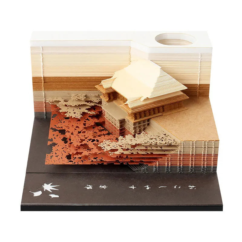 One Piece anime architecture themed sticky notes notepad in 80mm by 45mm size on a desk.