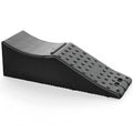 Black fleece car seat cushion pad with dimensions 55 by 44 by 33 centimetres