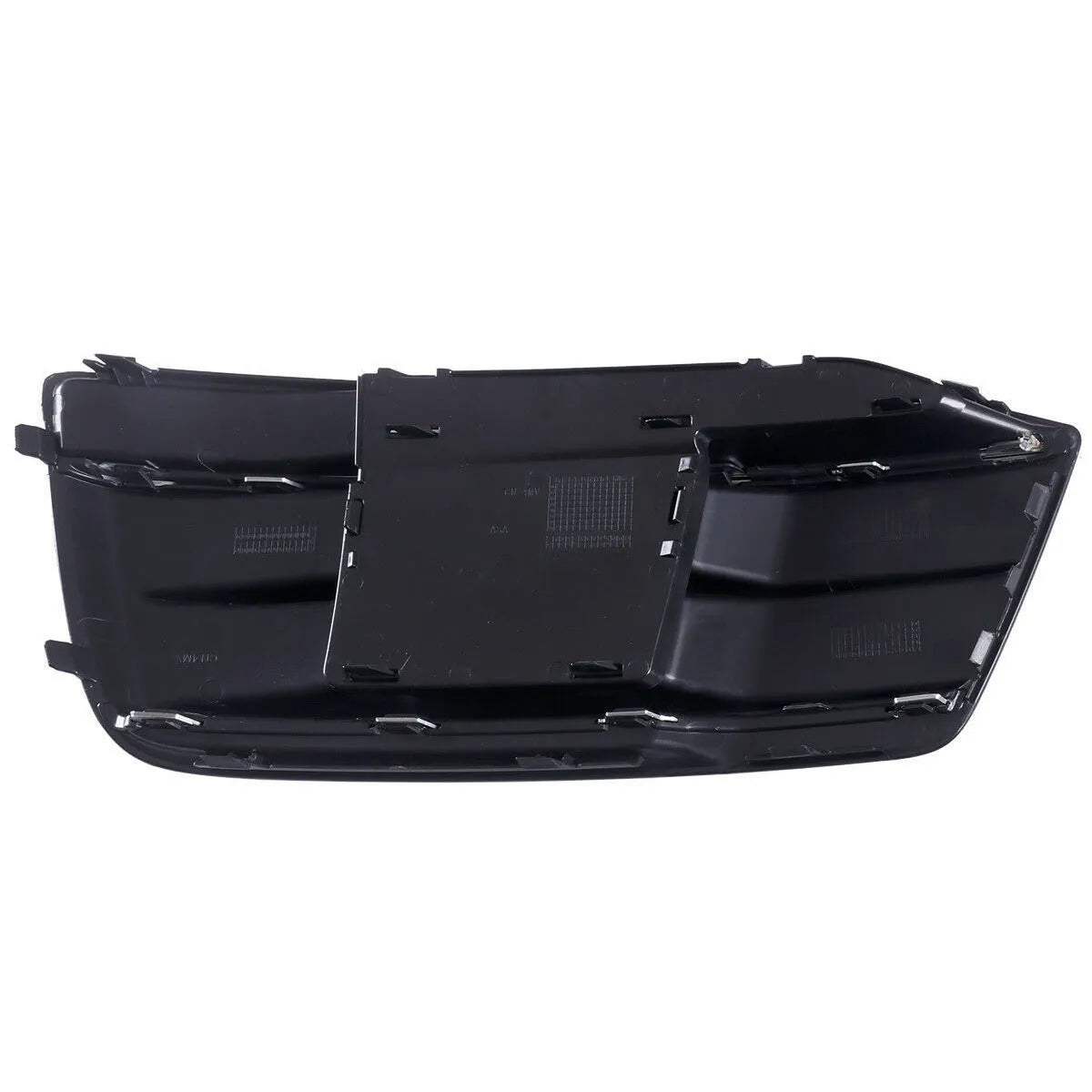 Audi Q5 front bumper lower grille fog light frame replacement part in matte black for 2018-2022 models.