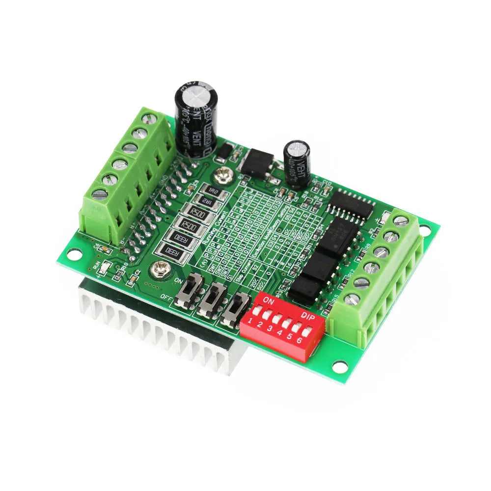 TB6560 3A stepper motor driver board with radiator and screw terminals
