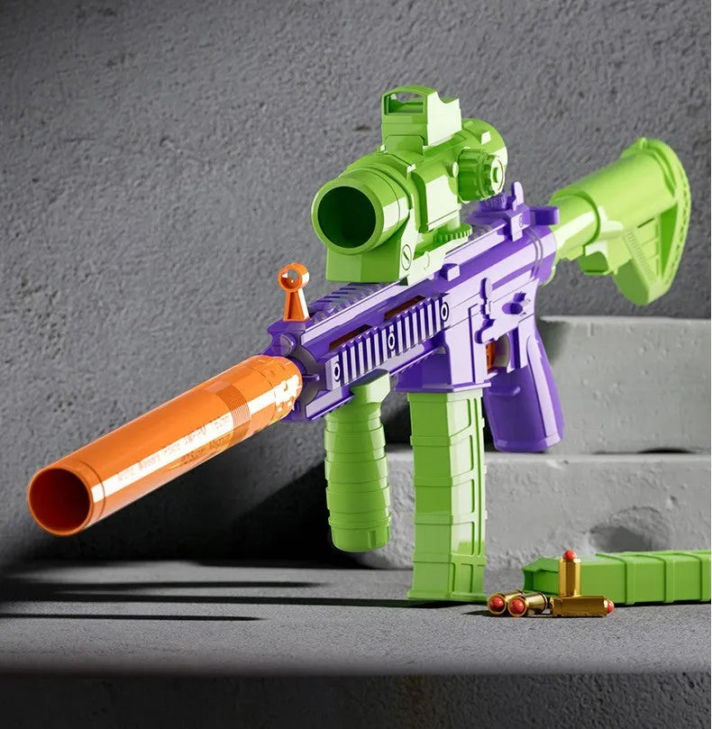 Throwing Shell M416 Radish Gun soft bullet gun toy plastic construction outdoor play
