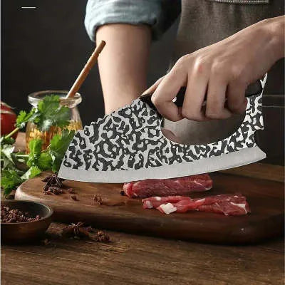 Forged 4 chromium kitchen knife with labour-saving handle for vegetables and home cooking