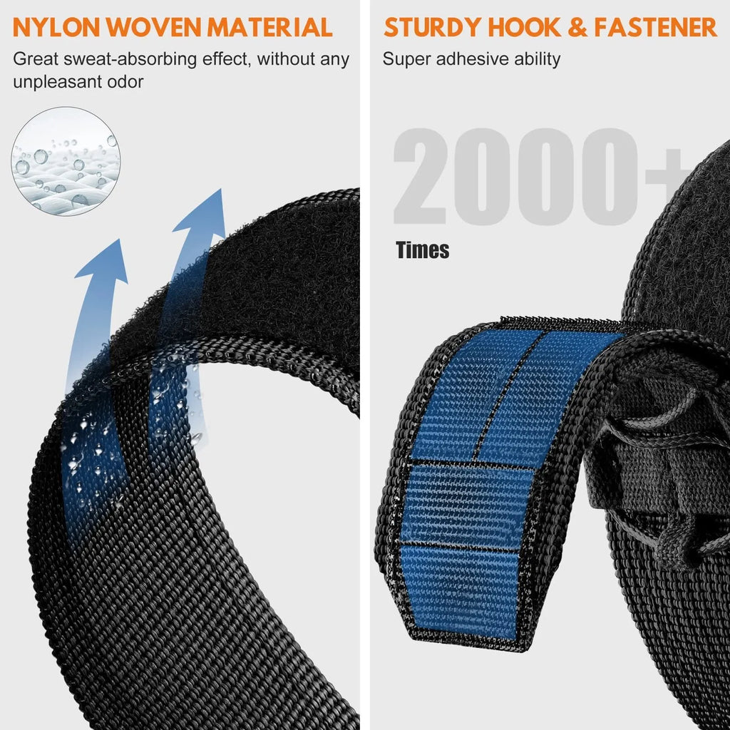Nylon canvas sports loop strap for Apple Watch in five colours, fitting 38/40/41mm and 42/44/45/49mm cases