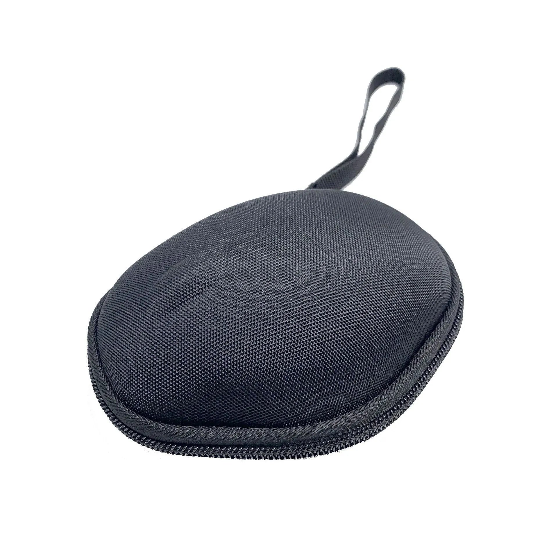Black M720 mouse protective case with nylon exterior and grey interior for computer accessories