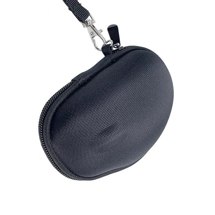 Black M720 mouse protective case with nylon exterior and grey interior for computer accessories