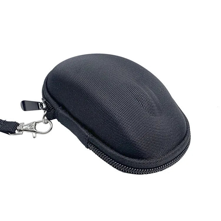 Black M720 mouse protective case with nylon exterior and grey interior for computer accessories