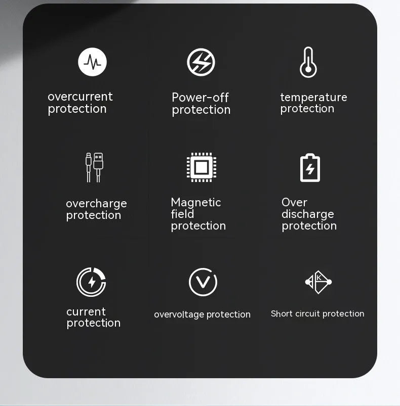 PD66W fast charge 20000mAh power bank in black and white colours showing compact size