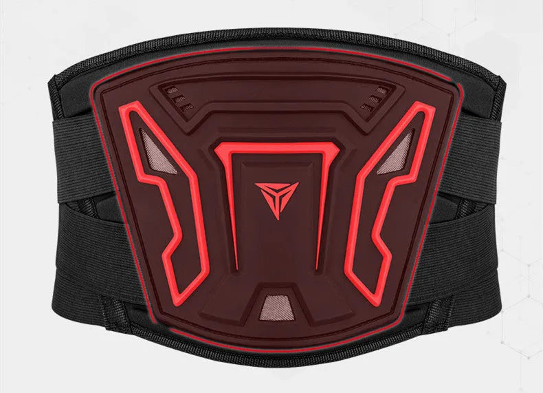 MDL1028 black and red motorcycle waist support belt in PVC polyester material
