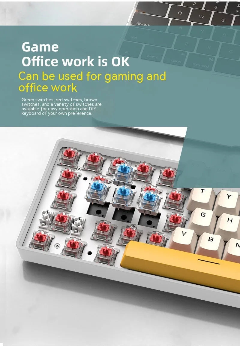 RGB light-emitting wired portable keypad, ABS body, 312 x 104 x 35mm, 1.5m cable, black and white colour options