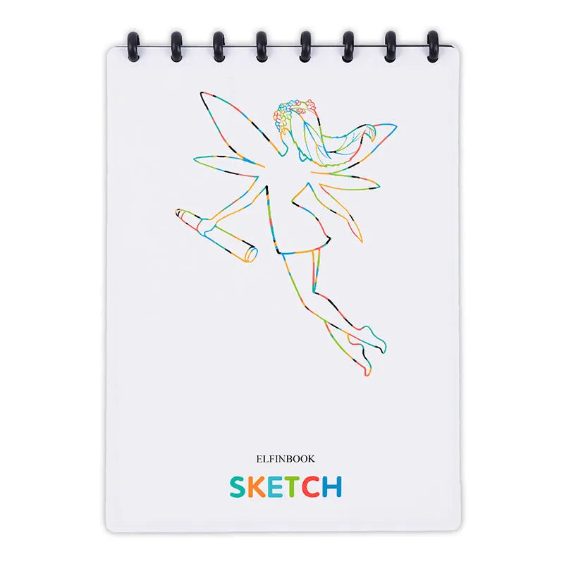 Children's A4 drawing book with 15 sheets and PP cover in orange