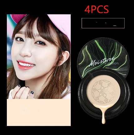 Air cushion BB cream with mushroom sponge in compact case, Ivory 01 shade