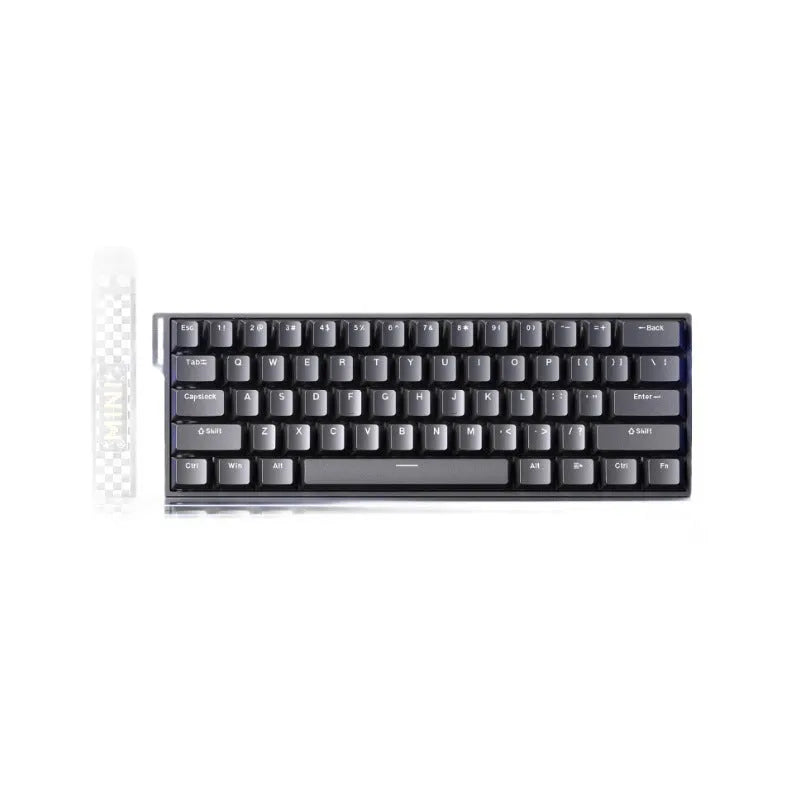 Magnetic axis wired RGB keyboard showing side engraved and lighthouse key cap style variations