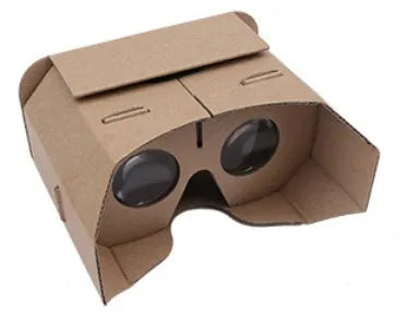 Corrugated paper virtual reality glasses for smartphones with 153x83mm dimensions