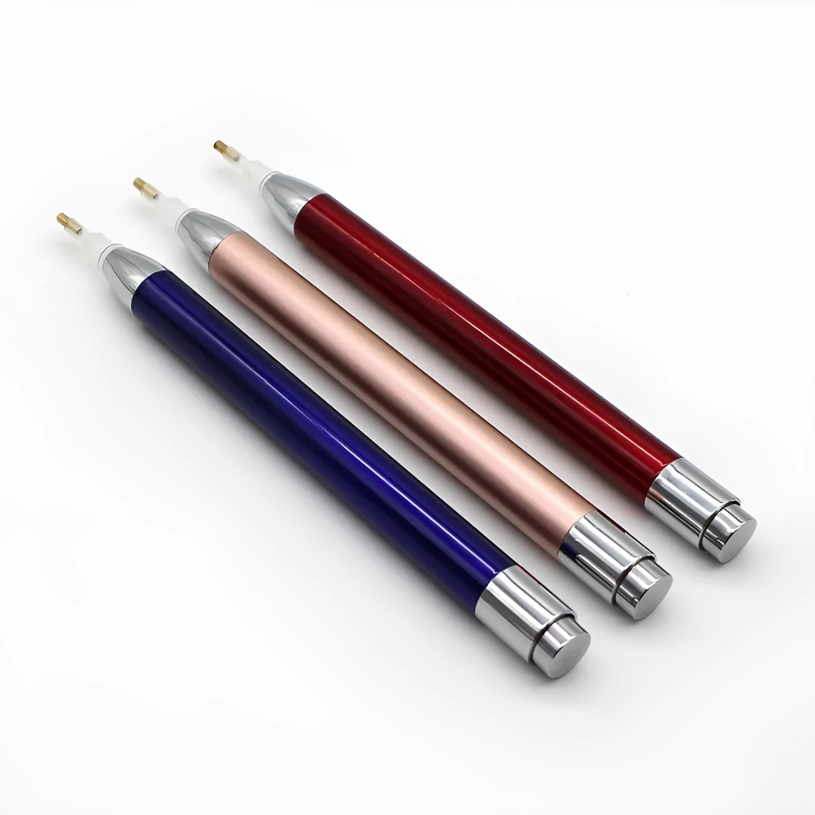 Luminous single-head diamond painting drill pen in aluminium alloy construction