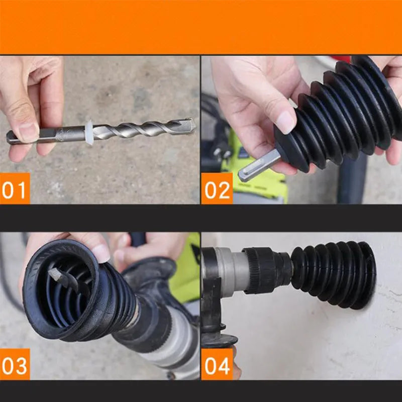 Electric hammer rubber dust cover in black for extension spring connection