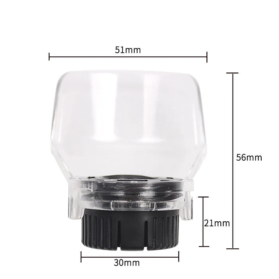Transparent plastic horn cover safety shield for Delta electric grinders with 17.5-19mm thread port