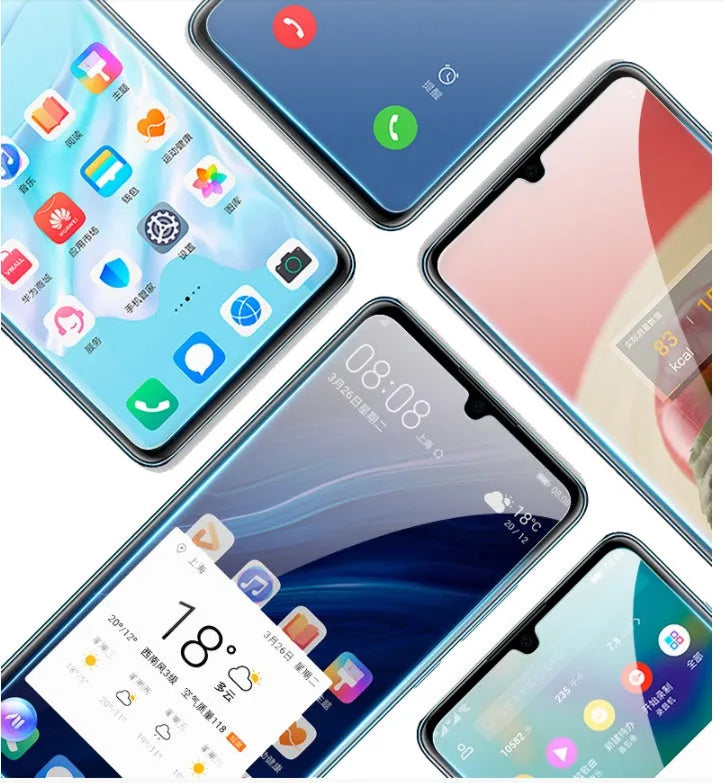 Tempered hydraulic TPU front film for Huawei phones with anti-reflective and automatic repair properties.