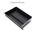 Black plastic car central storage grid drawer box for Tesla, 26x19x6.5cm, waterproof organiser