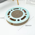 Large corrugated paper cat scratching board in rectangle, square or round style for indoor cats