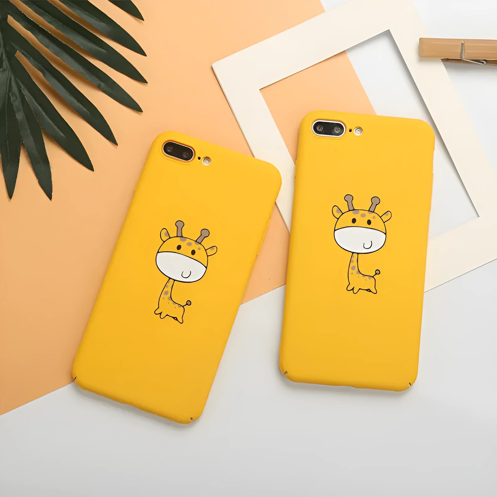 Yellow patterned polycarbonate phone case for iPhone models showing detailed printed design