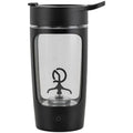 Portable USB-rechargeable blender cup in black, blue, pink or white, showing 650ml capacity markings.