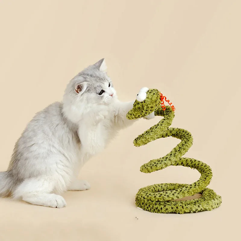 Green feather cat teasing stick with 140cm bamboo pole for interactive indoor play