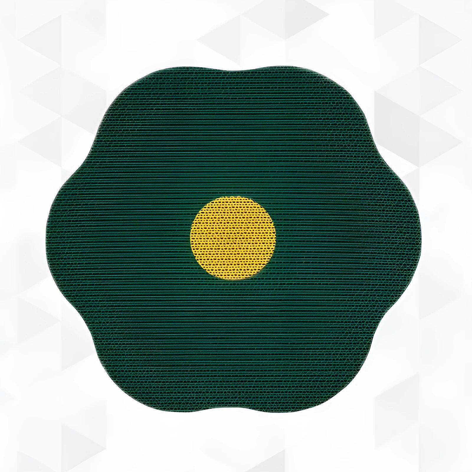 Medium wall-mounted cat scratching board with corrugated surface in one of four colours