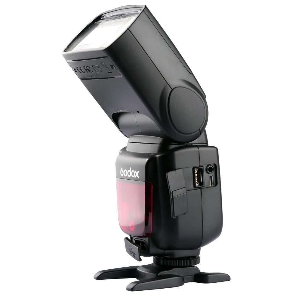 Godox V860II second generation professional flash in black with 20-200mm range and AA battery power