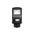 Integrated solar street light with solar panel and LED light unit for outdoor installation