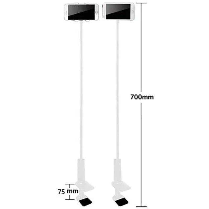 Black flexible mount holder with bendy arm and suction base holding a tablet