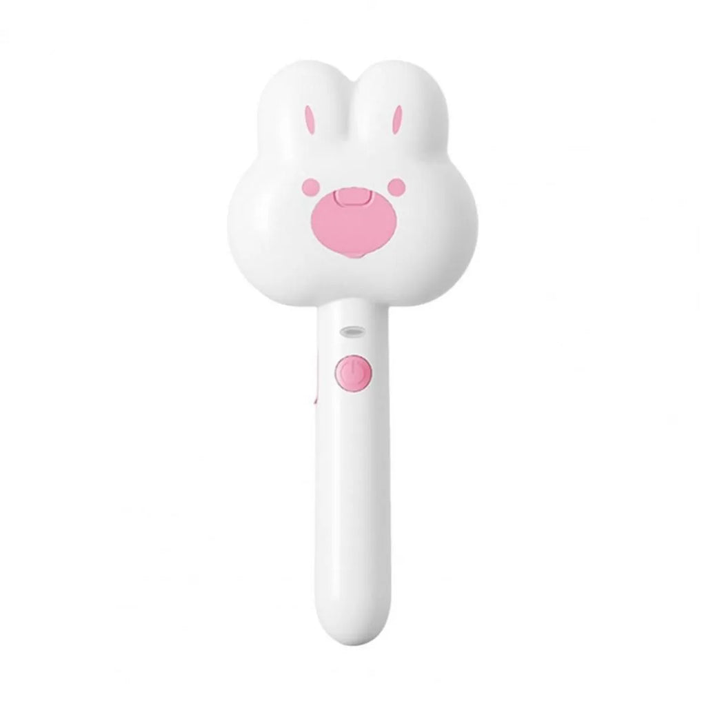 Rechargeable cat steam brush grooming tool with cartoon design in three colour options
