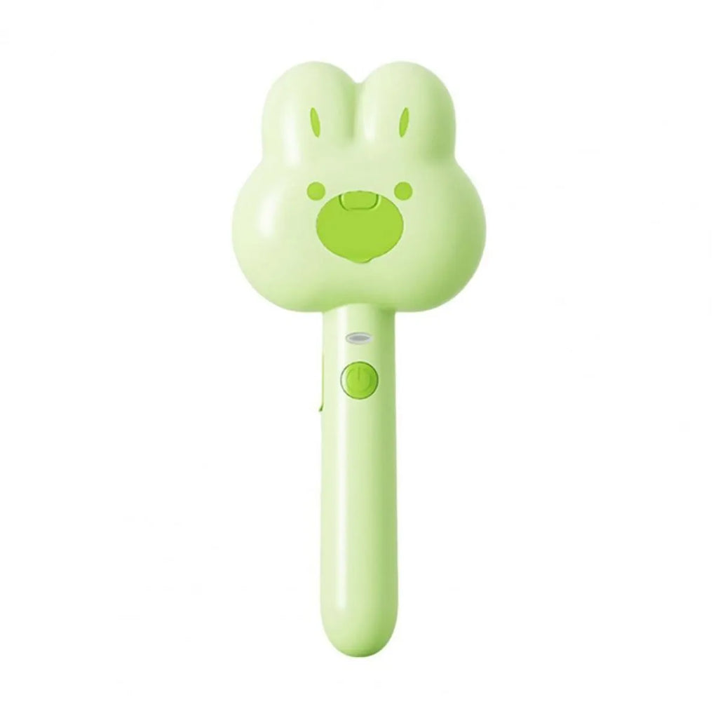 Rechargeable cat steam brush grooming tool with cartoon design in three colour options