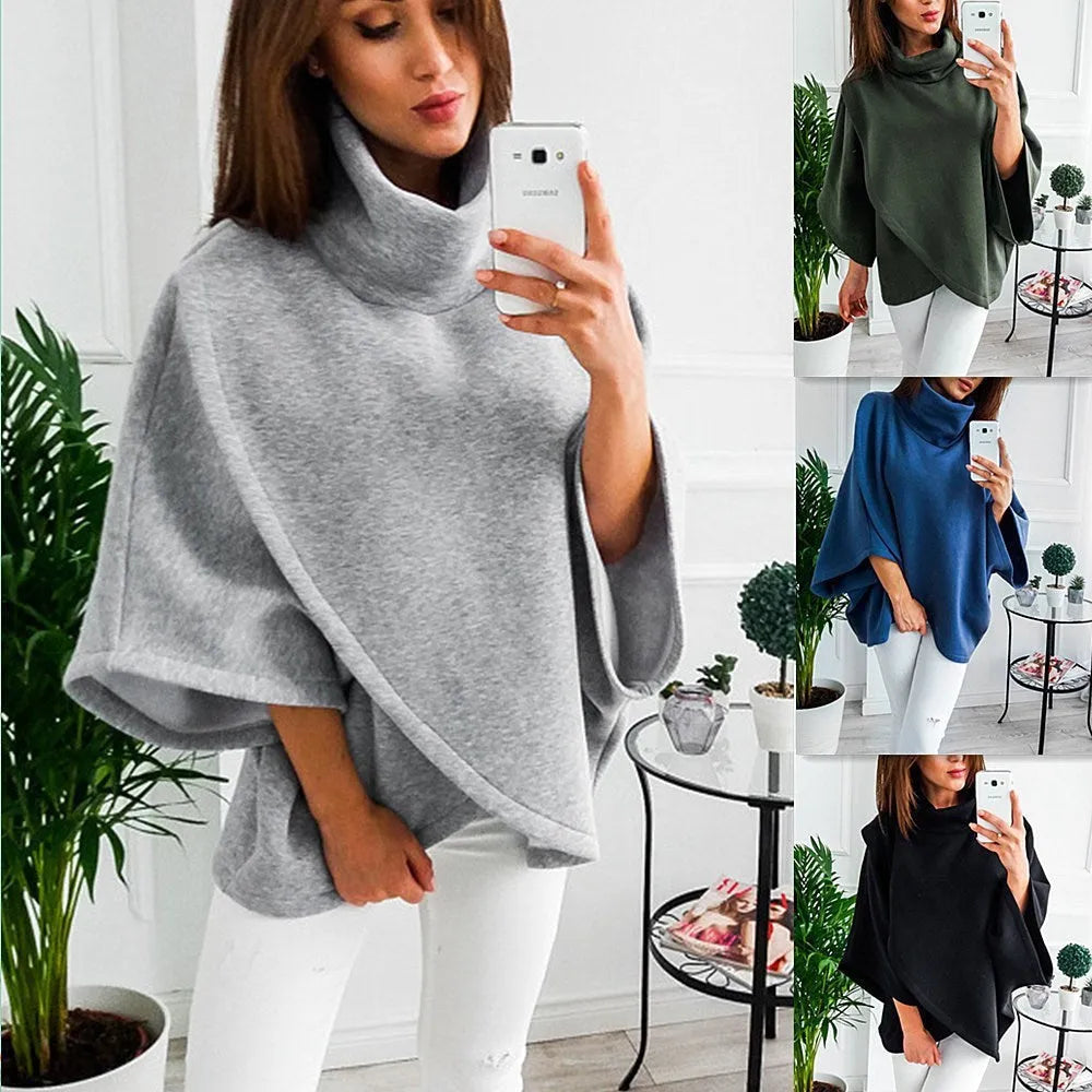 Women's longline batwing sleeve cardigan in plus velvet, shown in grey colour with three-button front.