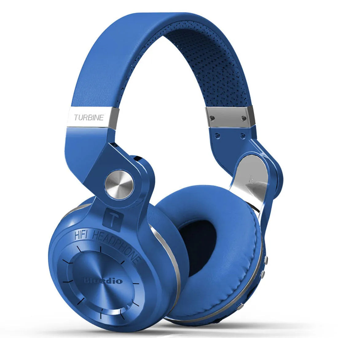 Bluetooth wireless headset with head-mounted bilateral stereo design in black, white, blue, and red colour options