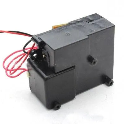 Black RC tank smoke box accessory for 1/16 and 1/24 scale military model vehicles