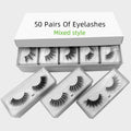Silver imitation mink false eyelashes with elongated eye tail on a white background