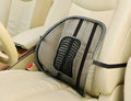 Four seasons universal breathable mesh massage pad in black, 39x46cm waist pad on a chair