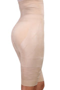 Black seamless high-waisted shapewear shorts for women with tummy control