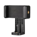 Black plastic car dashboard phone holder with rotating clamp measuring 10x4x3.5mm