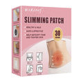 Box of 30 belly button stickers, navel patch type WR9, adhesive patches in packaging