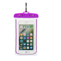 Waterproof luminous phone case in multiple colours with clear touch screen panel