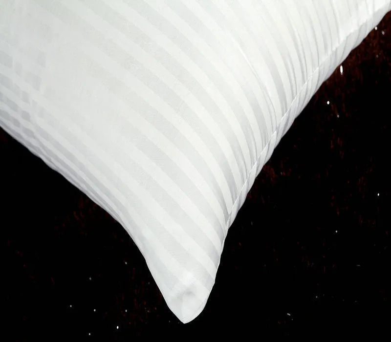 White square health care sleep aid pillow, 40x70cm, polyester fibre filling and polyester fabric, single size