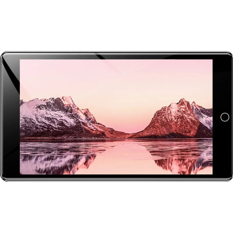 Black Ruizu H1 slim portable MP3 MP4 player with 4-inch touch screen showing music library interface